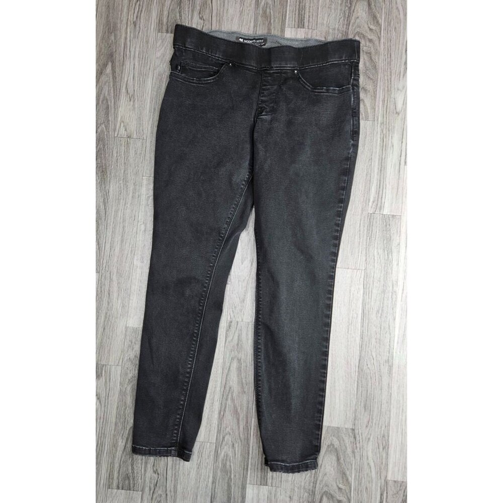 (3/$35) Lee Womens Size 6 Petite Modern Series Black Grey Denim Dream Jeans